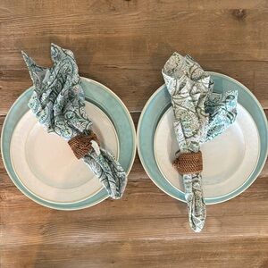 Pottery Barn Setting for Two Outdoor collection.  Never used